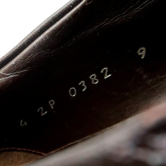 Prada Brown Leather Moc Toe Loafers Slip-on Shoes Size 9 - Picture 10 of 16